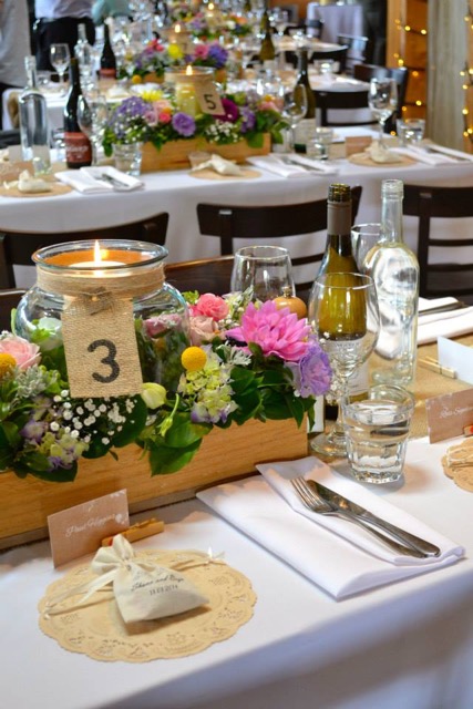 Stables Restaurant, Table Setting - Styling by Ruby Lane Events.