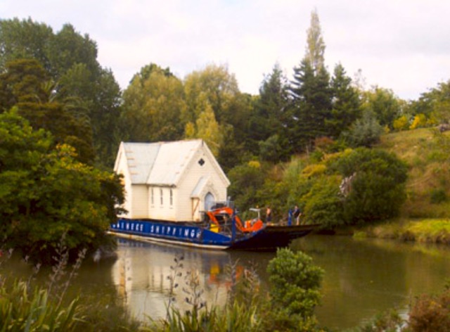 The Floating Church - Final Voyage, Matakana River 2007.